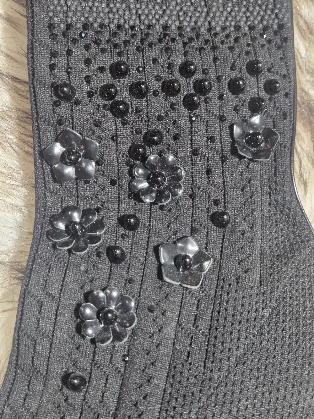 Stuart Weitzman Sockhop Embellished Knit Sock Boot Size 8